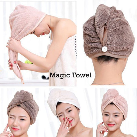 Quick Dry Head Towel Cap