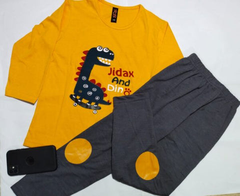 Dinosaur Jidax And Din Styles Night Suits