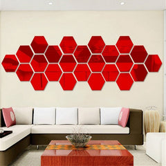 12 piece Hexagon Wall Sticker